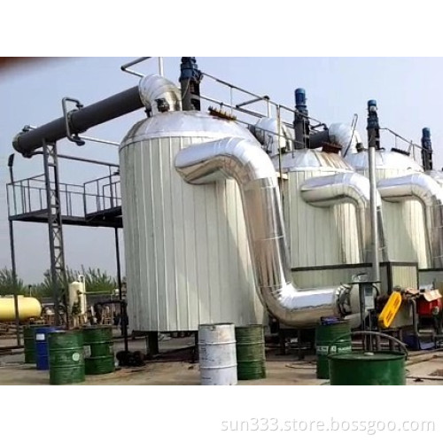 Vessel type waste motor oil recycling equipment